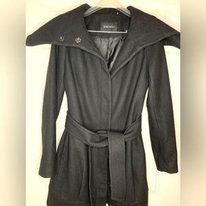 Wool Blend Belted Coat